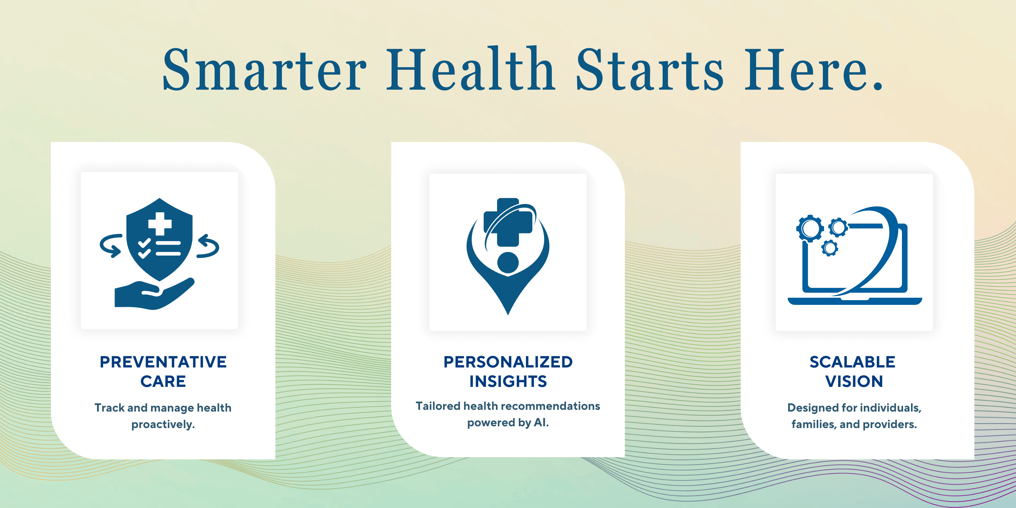 Smarter Health Starts Here – Preventative Care, Personalized Insights, and Scalable Vision